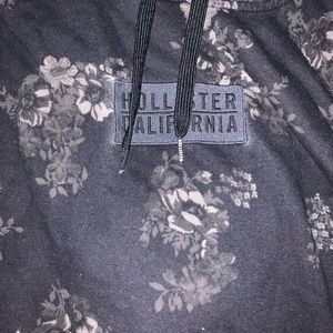 Black and gray M unisex Hollister hoodie with hood